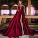 thumbnail image 1 of Vestido de otoño-invierno para mujer, vestido sexy con escote en V profundo, vestido de novia, 1 of 2