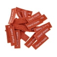thumbnail image 4 of 20x Etiquetas de cuero s hechos a mano Etiquetas Costura Artesanía Bolsa de ropa Accesorio naranja Hugo Etiquetas de etiqueta hechas a mano, 4 of 4
