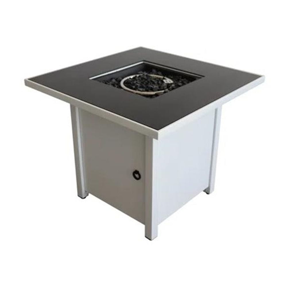 Living Source International 25'' H x 30'' W Steel Outdoor Fire Pit white