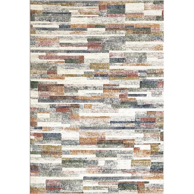 Dynamic Rugs EC46635257626 3 ft. 11 in. x 5 ft. 7 in. Eclipse 63525 Rectangle Contemporary Area Rug - 7626 Multi Color