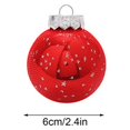 thumbnail image 3 of PENGXIANG Christmas Ball Ornaments for Christmas Tree 2.36 Inch Christmas Tree Ornaments Decorations with Hanging Rope Multi-Color Decoration for Holiday, 3 of 10