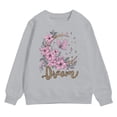 thumbnail image 4 of Gubotare Kids Sweatshirts Girls Trendy Girls Sweatshirts Print Sweater For Kids Girl Long Sleeve Sweatshirt Long Sleeve Shirts For Girls Size 5T 6T (Grey,5-6 Years), 4 of 4