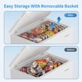 thumbnail image 5 of BANGSON 7.0 Cu.Ft Chest Freezer, Deep Freezer with Adjustable Thermostat, Top Open Door Freezer with Removable Basket, Quiet Operation, Ideal for Kitchen/Apartment/Office, 5 of 8