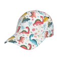 thumbnail image 1 of Fotbe Dinosaur Gorro Clásico de Béisbol, Gorra Ajustable con Broche Snapback, Gorro de Exterior de Algodón Suave, 1 of 6
