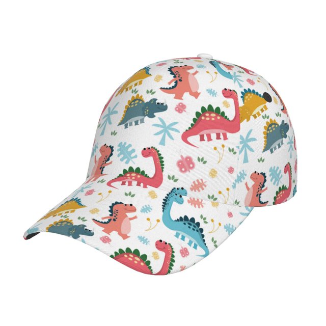 Fotbe Dinosaur Gorro Clásico de Béisbol, Gorra Ajustable con Broche Snapback, Gorro de Exterior de Algodón Suave