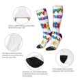 thumbnail image 4 of Women's Knee High Socks Happy Birthday Thermal Soft Knee Long Socks, 4 of 7