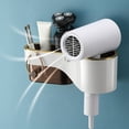 thumbnail image 4 of TIMIFIS Storage Rack Hair Dryer Rack Punch- Bathroom Wall-Mounted Hair Dryer Bracket Bathroom Hair Dryer Storage Rack Bathroom Accessories, 4 of 6
