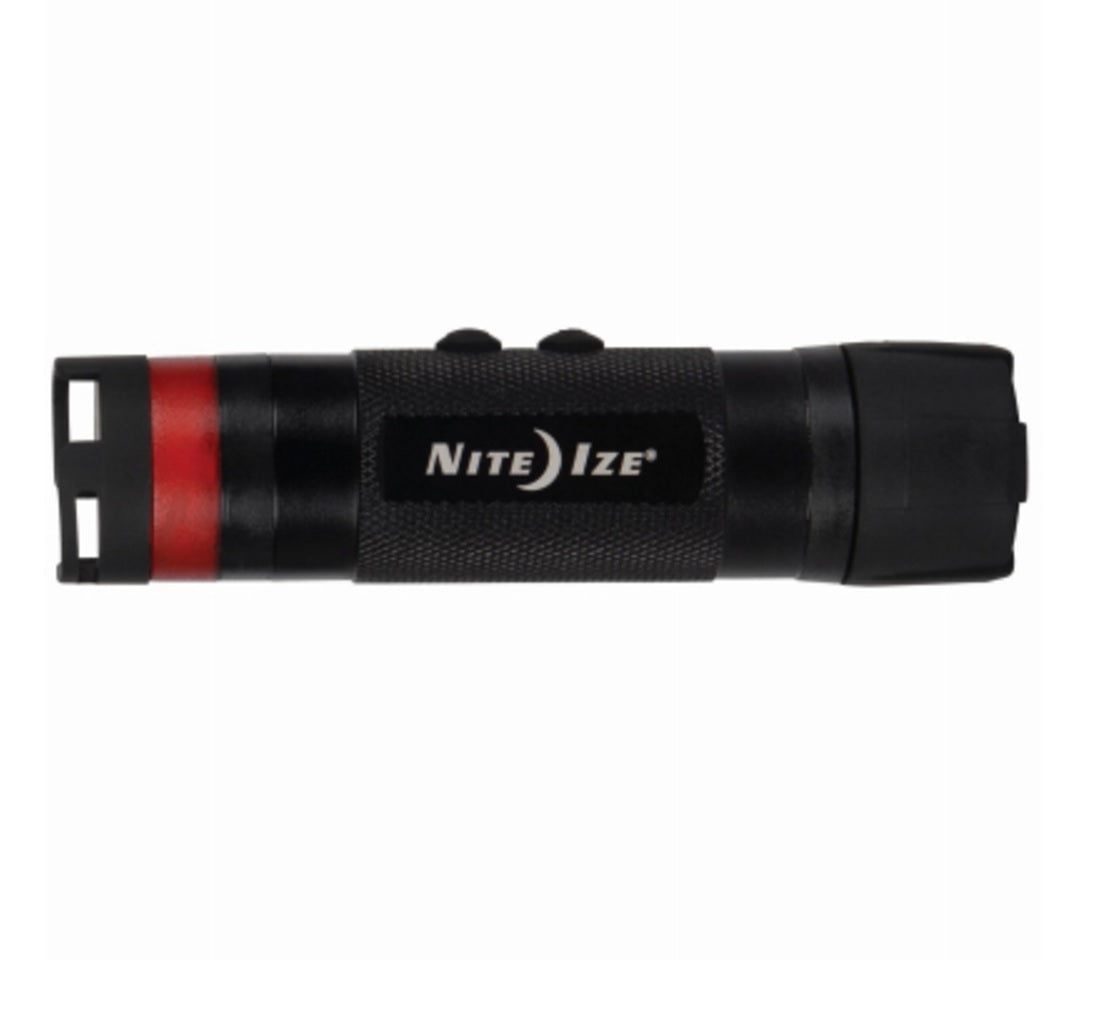 2-Pack Nite Ize BugLit LED Micro Flashlight Black/Lime Green 6 Lumens w/Biner 