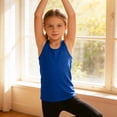 thumbnail image 4 of Grblisyd Girls Athletic Tank Tops Kids Racerback Sleeveless Workout Running Sports Shirts 1-13 Years, 4 of 6