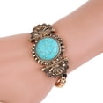 thumbnail image 2 of Brazalete grabado con de moda, pulseras con cordón de aleación turquesa Bohemia, de joyería para decoración de de bodas para dorado, 2 of 9