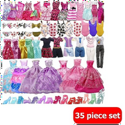 35 Pack Handmade Doll Clothes for Doll and Other 11.5 inch Dolls