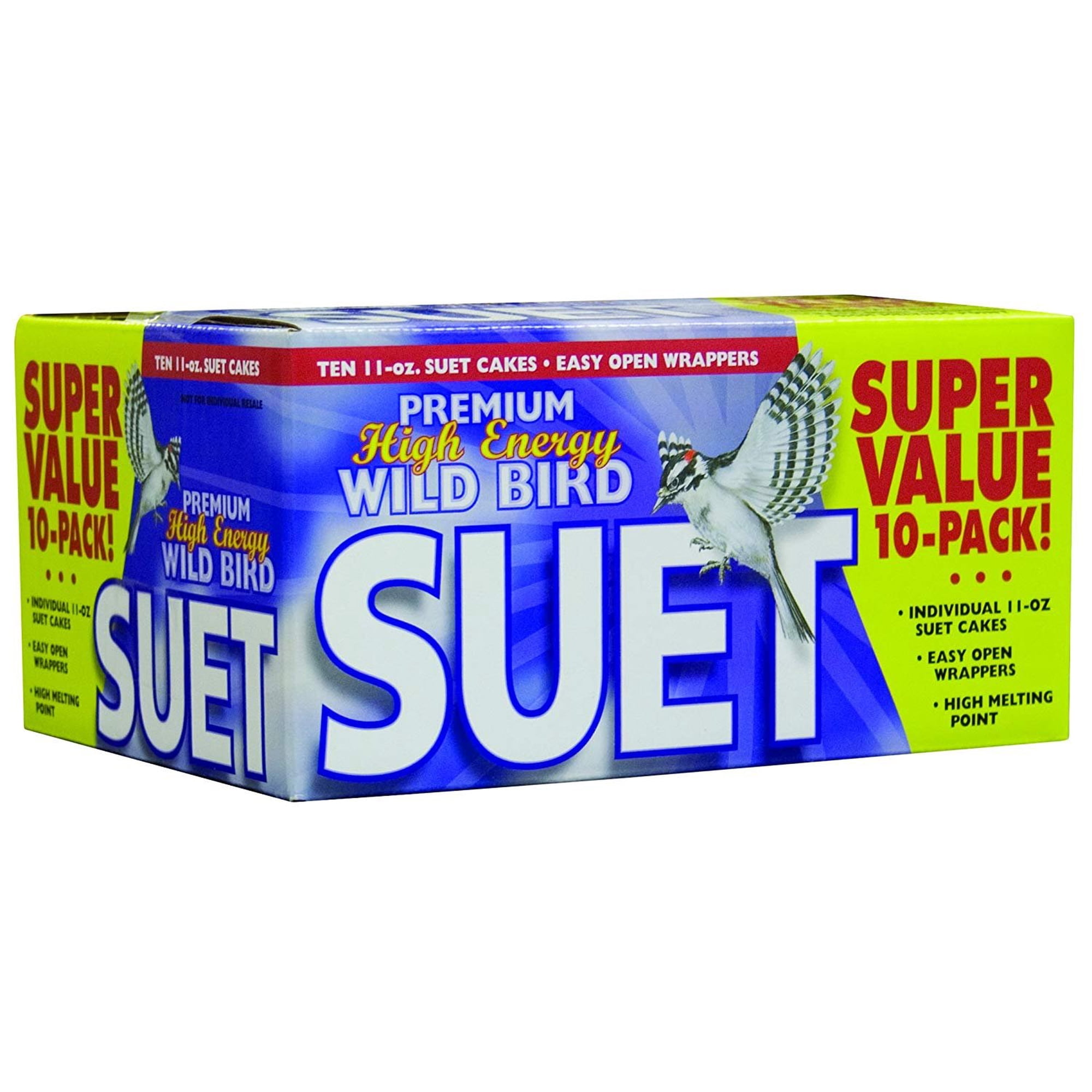 10-pack Valley Splendor Super Value Suet - Bird Food - 10 Pack — Residential Use, Standard Application