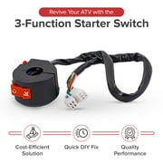 AlveyTech Sturdy Heavy Duty 3-Function Starter Switch, Replacement Part for The 4-Wheeler 110cc ATVs