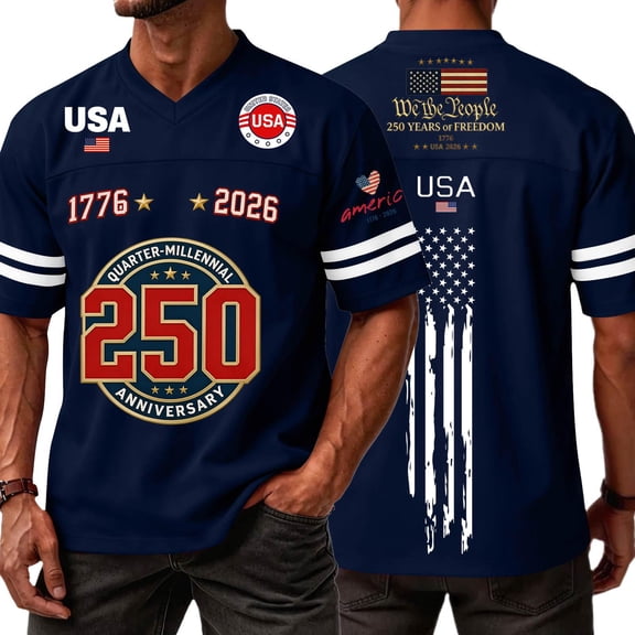 Evdexr 250th Anniversary Usa Graphic Tees for Men Crew Neck Short Sleeve Independence Day Shirts American Flag Red White Blue Summer Independence Shirt Navy M