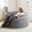 Light Gray, variant on Melocadol 4ft Bean Bag Chair for Adults, Large Lazy Beanbag Sofa with Memory Foam Filled, Removable Washable Soft Cover, Sturdy Zipper, Comfy Chair for Bedroom, Den, Dorm, Dark Gray