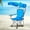 Blue, variant on Fogcroll Lawn Chair, Camping Chair with Canopy Shade,Beach Chair with Canopy Shade Portable Folding Chair with Sun Shade, Cup Holder, Side Pocket