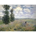 thumbnail image 2 of Monet, Claude 24x19 Black Modern Framed Museum Art Print Titled - The Poppy Field, Argenteuil, 2 of 4