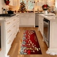 thumbnail image 1 of xihome Felpudo navideño de varias capas, 40x120 cm, antideslizante, para puerta de entrada, porche, patio, casa de campo o decoracin navideña., 1 of 6