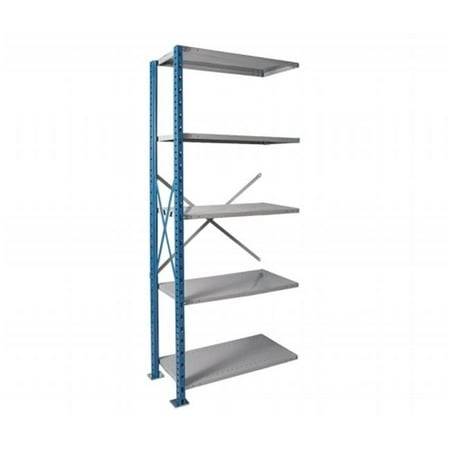 Hallowell Ah5510 2410pb Hallowell H Post High Capacity Shelving 36 In W X 24 In D X 123 In H 707 Marine Blue Posts And Side Sway Braces Walmart Com
