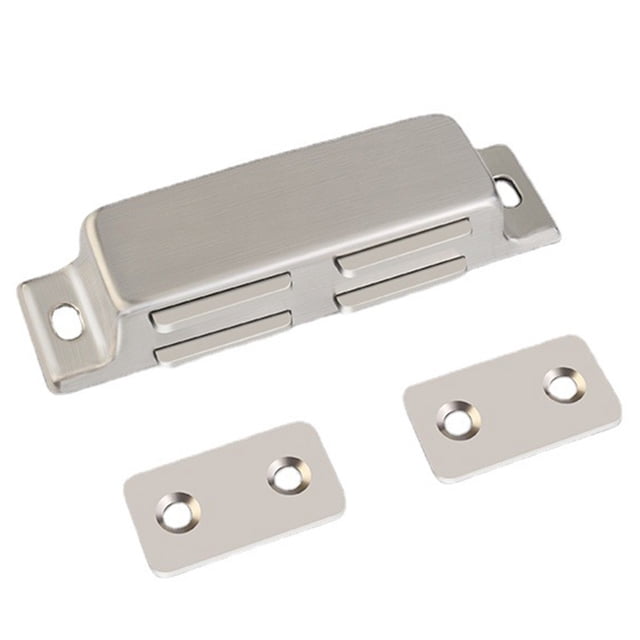 Attrape-porte Magnétique Fort Robuste Aimants de Placard Porte de Cuisine Argent