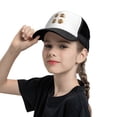 thumbnail image 5 of PAYOHTO Kids Monkey Banana Pattern Cute Baseball Hat Back Adjustable Mesh Breathable Hats Black Trucker Cap Outdoor Fishing Sun Caps for Boys or Girls ages 4-10, 5 of 9