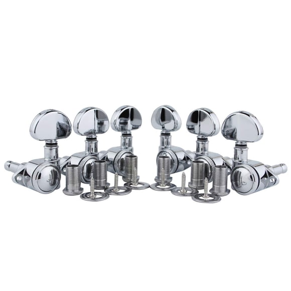 Afinadores con cierre de guitarra Guyker 1:21 de alta gama Roto-Grip Chrome