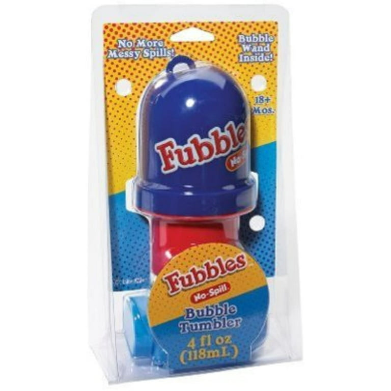 Fubbles no-spill Bubble Tumblers with bubble solution