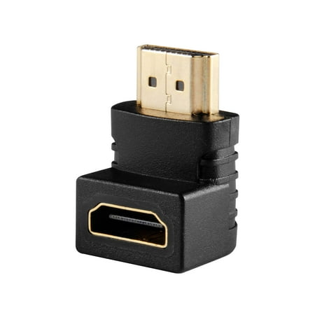 Insten Right Angle 90 Degree HDMI Female to Male Extend Adapter (Best Way To Extend Hdmi)
