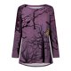 thumbnail image 4 of ICHUANYI Liquidación Mujeres Cuello Redondo T Halloween Impresión Camisetas Manga Corta Camiseta Blusa Tops ICHUANYI WER202308251355, 4 of 5