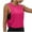 Hot Pink, variant on Workout Tops for Women Crewneck Sleeveless Summer Athletic Yoga Crop Tank Tops Loose Gym Oversize Tees