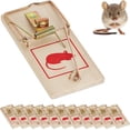 thumbnail image 1 of 12-pack musfälla, klassisk musfälla, återanvändbar, giftfri, musfälla, 1 of 5