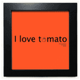 thumbnail image 1 of Love Vegetables Fruit Tomato Black Square Frame Picture Wall Tabletop, 1 of 3