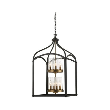 

Oil Rubbed Bronze Tone Finish Pendants 18 Wide Candelabra Base 8 Light Fixture