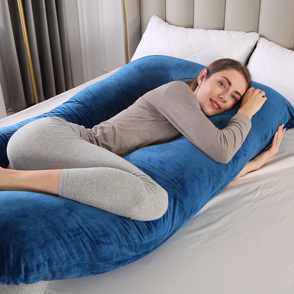 U Shaped Woman Pregnancy Pillow Long Cushion Cover Full Body Maternity Pregnant 