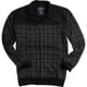 thumbnail image 1 of Ecko Unltd. Sudadera con chaqueta de chándal estampada a cuadros para hombre, negro, extra pequeño, 1 of 1