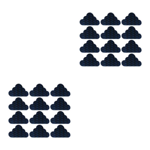 Transemion 12pieces Multifunctional Reusable Rug Grippers Sturdy And Non-skid Wide Application PU Grippers For Rug Carpet Grippers cloud 74*125*1mm 2Set