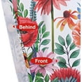 thumbnail image 3 of Alishomtll Kitchen Curtains Blossom Floral Print Window Curtain Tier Sets Rod Pocket, 26"Wx36"L,2 Panels,White, 3 of 5