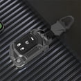 thumbnail image 3 of JanneChou Zinc Alloy Key Fob Case Cover Compatible for Jeep Wrangler Gladiator JL JLU Sahara Rubicon The Sport JT Overland Sport S 2018-2023 (4 Buttons Gray) C105, 3 of 3