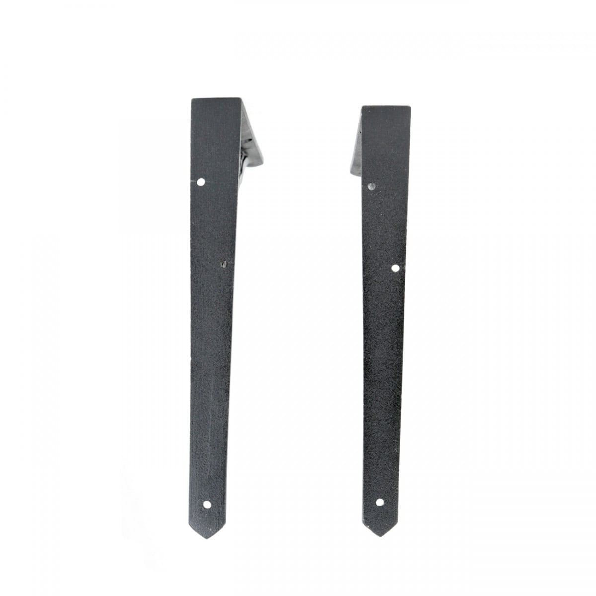 Renovators Supply Floating Shelf Brackets Pair 7" x 8-3/4" Black Aluminum Victorian Brackets for Shelves w/Screws