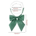 thumbnail image 2 of INSPIRAR CHIC Lazos Metálicos Brillantes para Mujeres, Lazos Pre-atados de Color Sólido, Bonitos, Verde Oscuro, Talla Única, 2 of 6