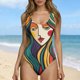 thumbnail image 2 of TaTaai Water Activities Bikini Set, Women's Floral Strappy Swimsuit with Removable Padded Bra, High Cut Backless Design for Summer Fun Gift, 2 of 6