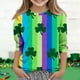 thumbnail image 1 of Blusas y camisas de manga larga y cuello redondo para niños y niñas, estilo casual, original, con estampado de manga 3/4 y cuello redondo, ideal para niñas de 3 a 14 años., 1 of 6