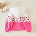 thumbnail image 4 of Hotiary 2-8Y Girls Winter Warm Fleece Hooded Jacket Toddler Girl Casual Long Sleeve Zipper Leopard Pattern Fuzzy Jackets Coats Outerwear, 4 of 9
