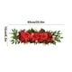 thumbnail image 3 of Guirnalda de flores artificiales de peonía y rosas de 25,6 pulgadas para puerta principal, arco floral de peonía, guirnalda de hojas de hortensias para boda, arco, puerta principal, casa, hortensias,, 3 of 6