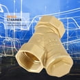 thumbnail image 3 of Fugacal Brass Strainer, 1/2in Strainer, Filter Valve Connector, For Water Oil, 3 of 8