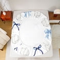 thumbnail image 5 of jejeloiu Blue Cute Bowtie Bed Sheets,Kids Ball Game King Sheets For Volleyball Lover 4pcs, 5 of 7