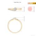 thumbnail image 5 of ANGARA Natural Solitaire Diamond Swirl Promise Ring in 14K Yellow Gold for Women (Size-3mm| Color-H| Clarity-SI2) | April Birthstone, Anniversary, Jewelry Gift for Women | Natural Diamond Ring, 5 of 9