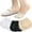 6 Pairs (2 Nude+2 Black+2 White), variant on Women's Toe Socks for Mules, Half Socks for Women Toe Toppers Liner No Show Toe Covers 4/6 Pairs