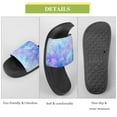 thumbnail image 7 of GZHJMY Stylish Slides for Women Men, Starry Sky with Vivid Neon Colors Soft Flexible Slip-on Sandals Slippers, 7 of 7