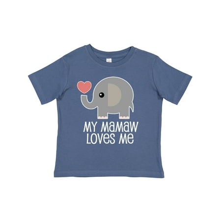 

Inktastic My Mamaw Loves Me Grandkids Gift Toddler Boy or Toddler Girl T-Shirt
